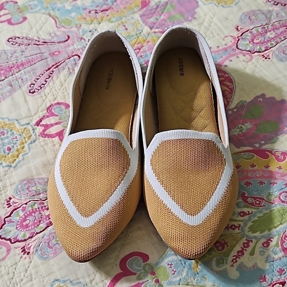 Birdies Shoes - Birdies The Blackbird Mustard Knit Loafer Sz 7.5
